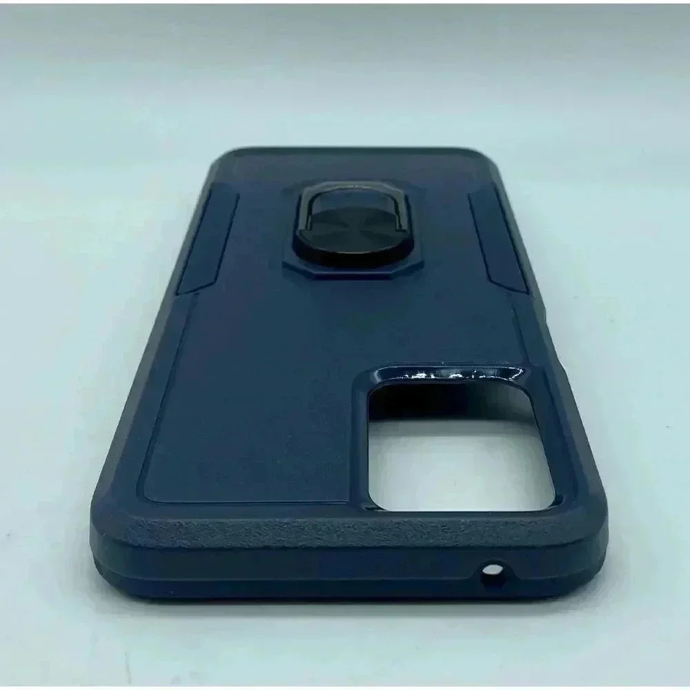 Magnetic‎ Kickstand Case For Motorola Moto G 5G 2022 Blue + 2 Screen Protectors